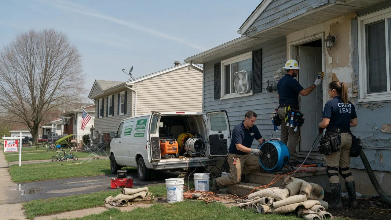 Flood Cleanup in Harristown, IL near me
